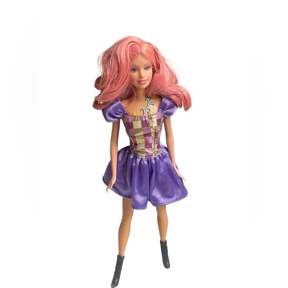 Barbie Doll Pink Hair Fairy Fairytopia Mermaidia Flower Body